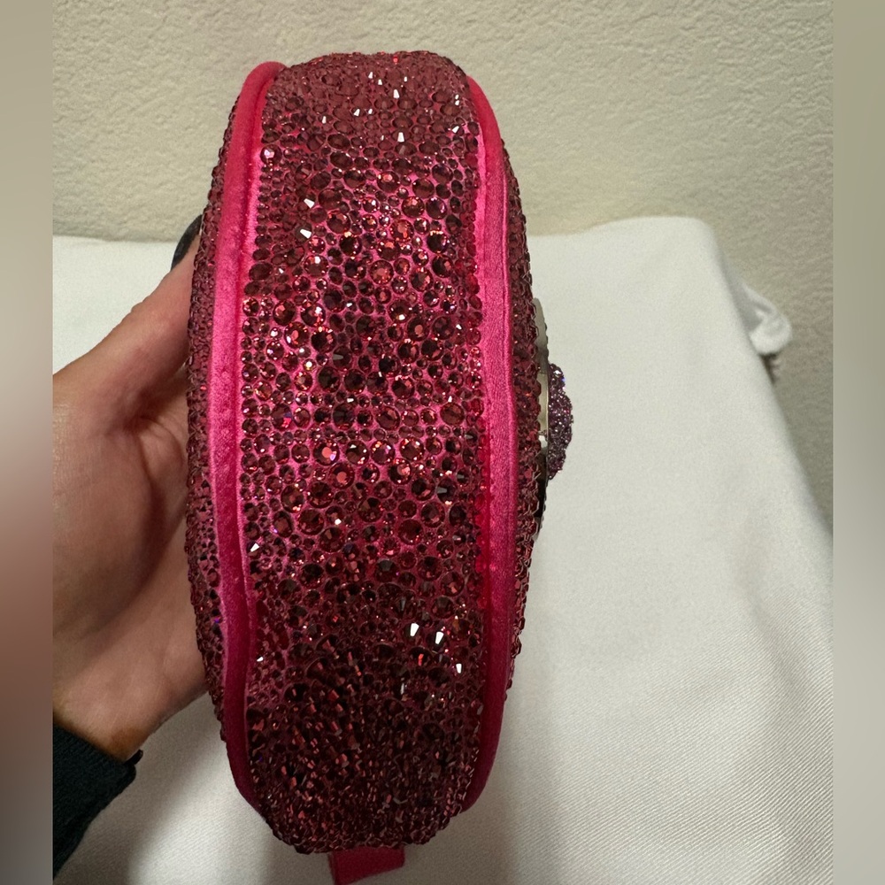 Versace Hot Pink Crystal Medusa Mini Shoulder Bag - Picture 9 of 9